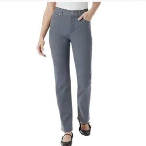 Gloria Vanderbilt Women's Straight Leg Jeans - Charcoal